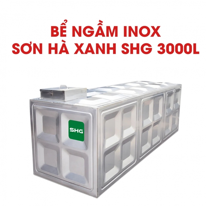 Bể nước ngầm inox Sơn Hà Xanh SHG 3000L